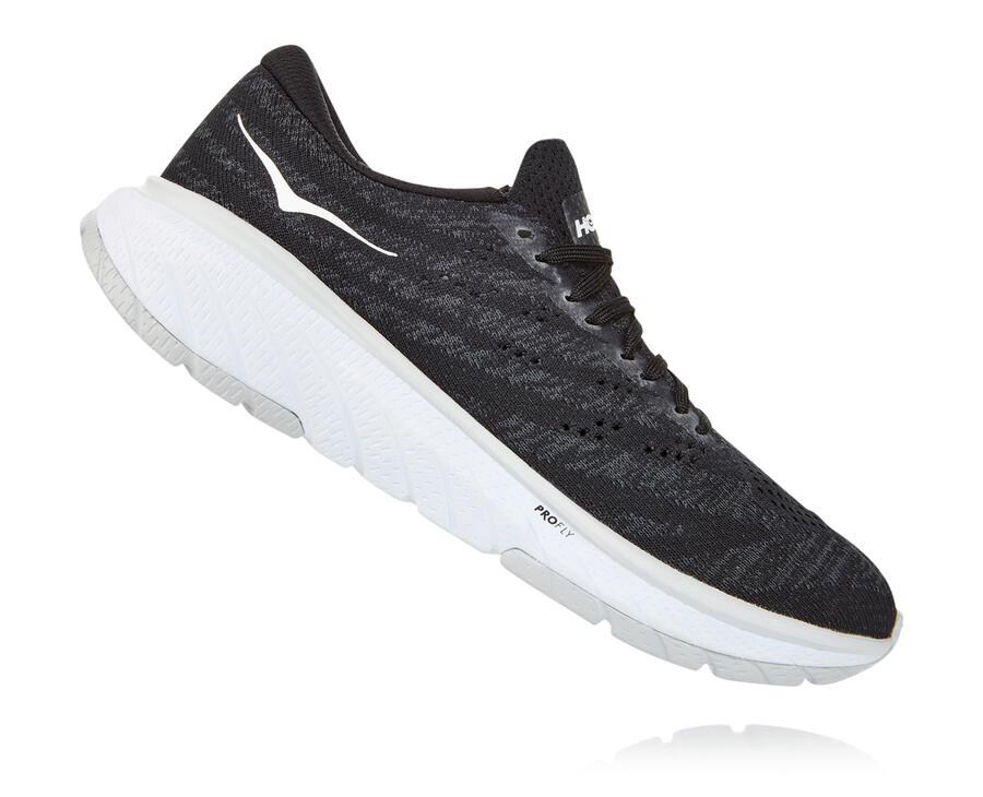 Hoka One One Walking Shoes Womens Black/White - Cavu 3 - 43095HLPN